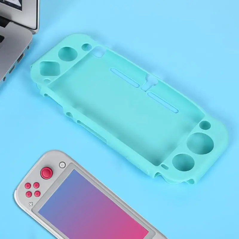 Портативный Силиконовый чехол Защитный чехол для Nintendo Switch Lite игровая консоль (зеленый) мягкий прочный устойчивый к царапинам Прямая