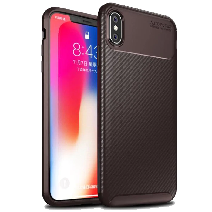 

phone case FOR:iphone 6 6s 7 8 X XS XR MAX plus Beetle TPU Shell Carbon Fiber Anti-fall Set Business Mobile Shell