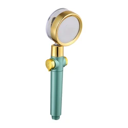 360-Degree Rotation Shower Head  With Small Fan ABS Rain High Pressure Spray Bathroom Accessories Spray Nozzle Rain ShowerHead