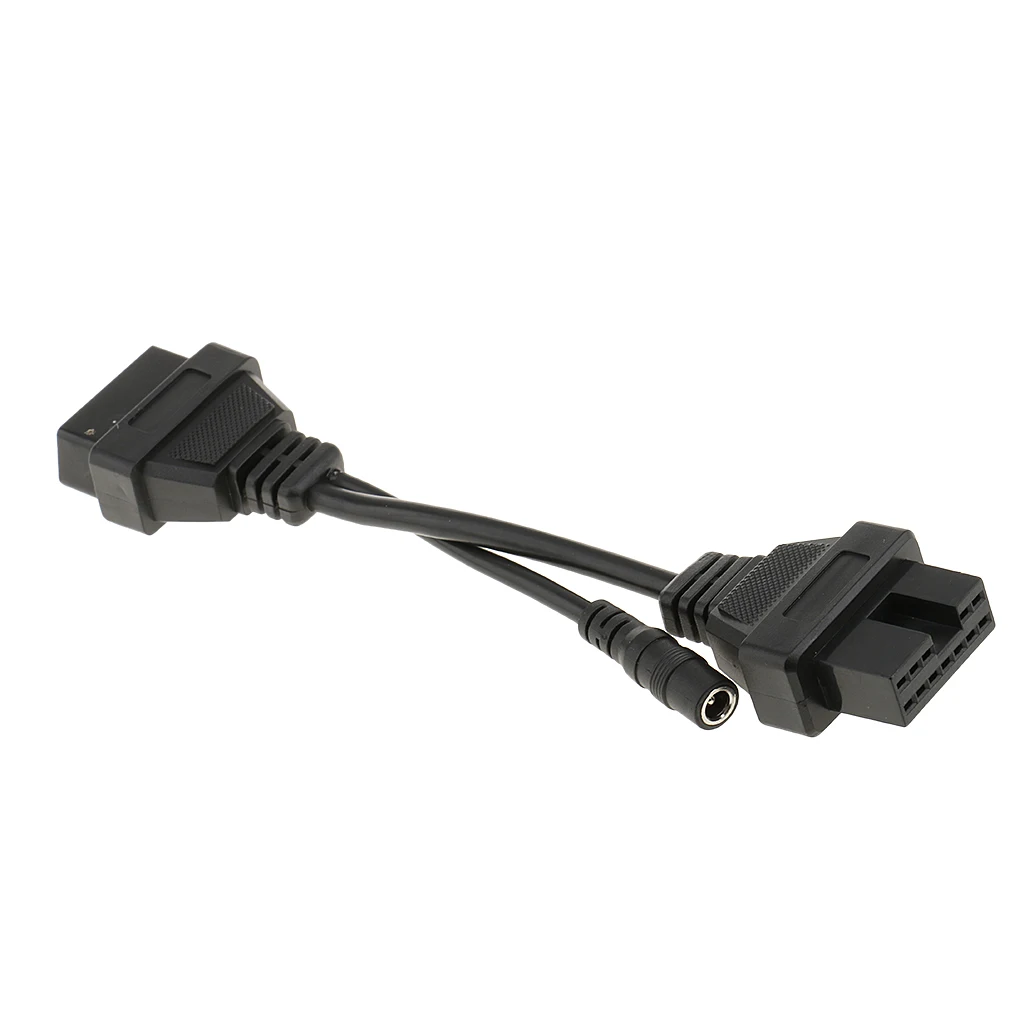 12 Pin OBD1 to 16 Pin OBD2 Diagnostic Adapter Cable for Mitsubishi Hyundai