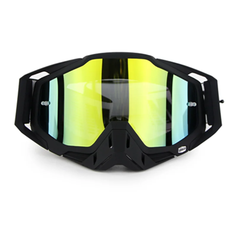Очки SOMAN бренд мотокросса óculos okulary ATV Casque Gafas gyozlhuk мотоциклетные очки Гонки Байк Okulary vook brillen - Цвет: matte black