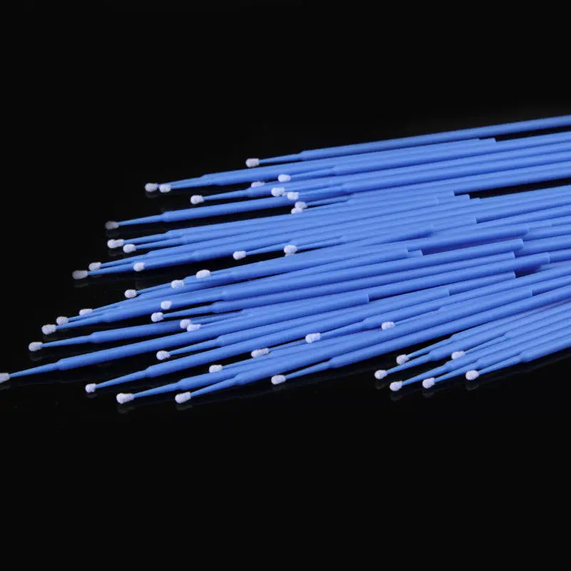 100pcs pack Eyebrow Eyelash Cotton Swab Plastic Micro Brush Disposable Material Eyebrow Applicator Medium Fineness Cotton 4