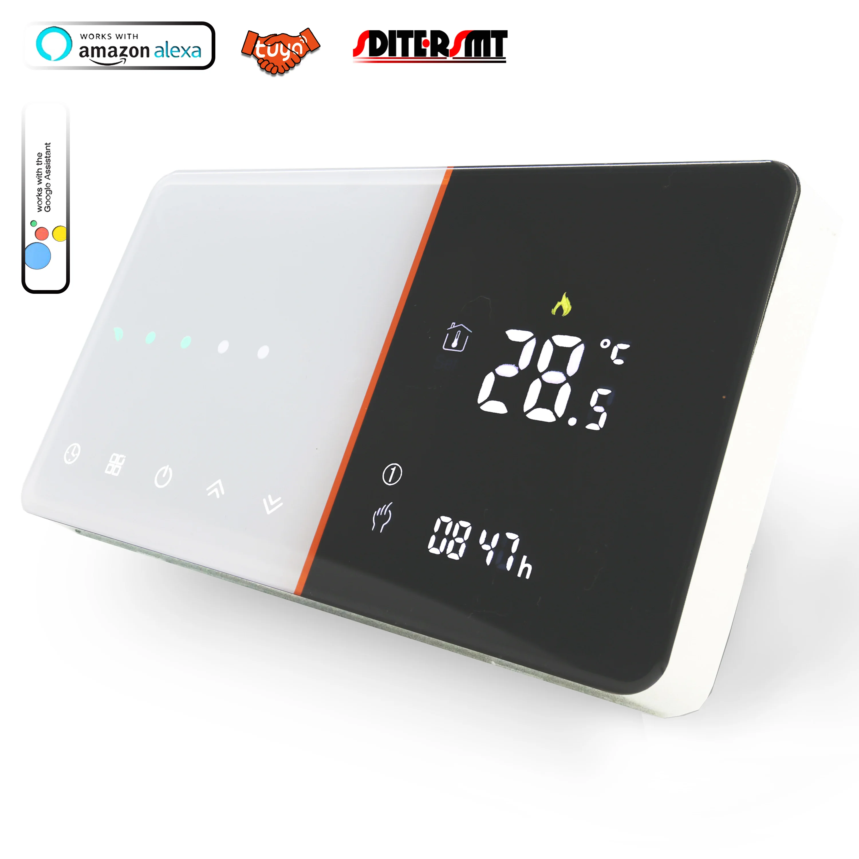 Termostato Touch Screen 24V 220V Rs485/Wifi Per Riscaldamento A Pavimento Radiante Caldaia Contatto A Secco Nc/Nessuna Valvola A Infrarossi Cavo 16A T