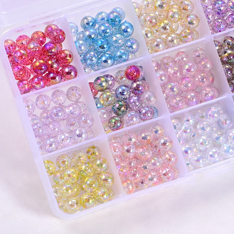 Mandala Crafts kit de perlas de diversos colores, redondas, de vidrio. 4  mm, 6 mm, 8 mm, Combo 3, 6MM