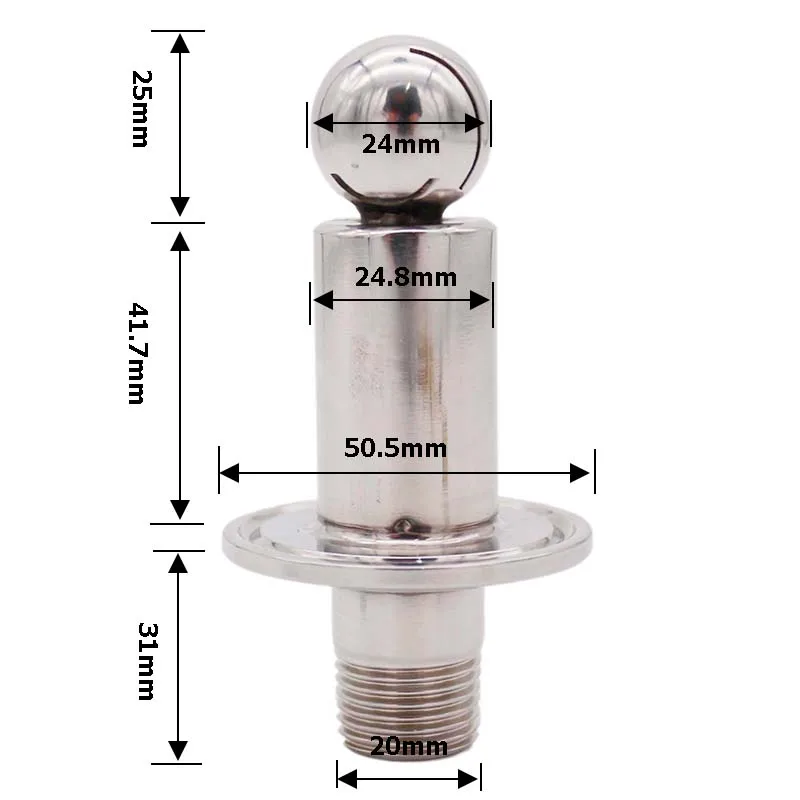 Микро спрей шар вращающийся CIP 1/" BSP соединение Homebrew пивной бак 304 Нержавеющая санитарная домашняя пивная фурнитура