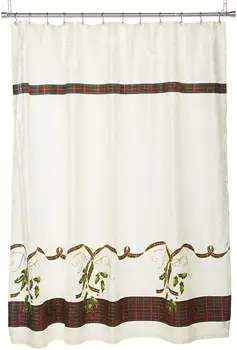 

Shawn Art shower curtains chritsmas happy scenery 100% Polyester Fabric Shower Curtain Standard Size Custom