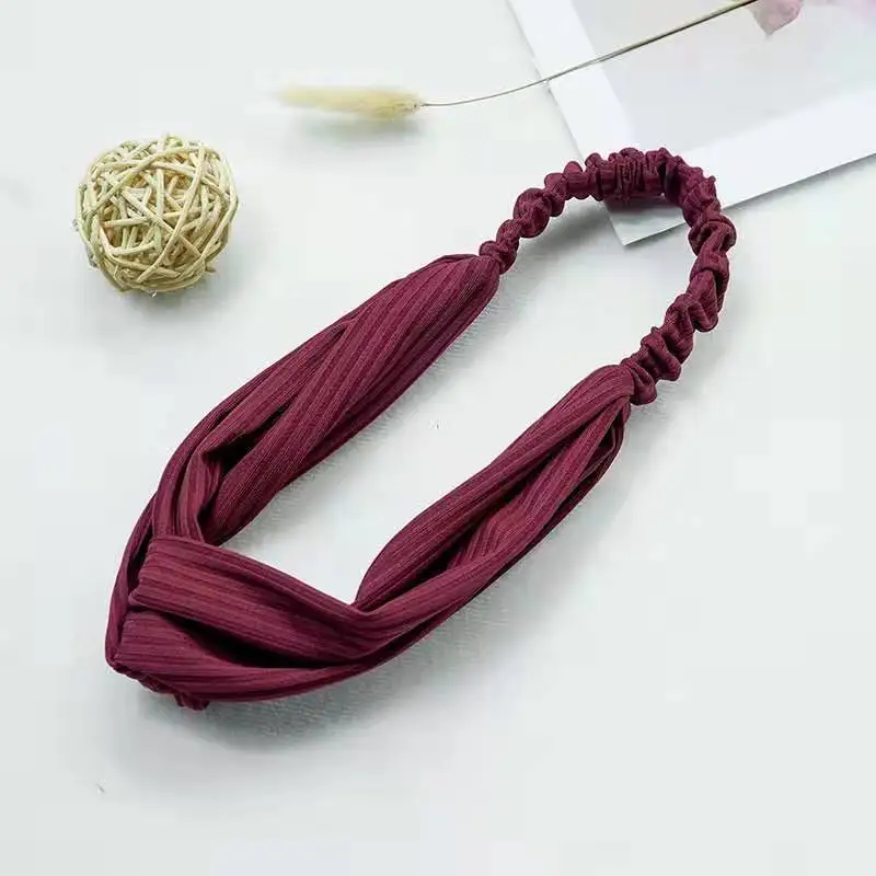 Female Korean Yoga Running Exercise Antiperspirant Hair Band Beauty Makeup Washing Headband Girl Light Makeup Sleeping Hair Band - Цвет: 28