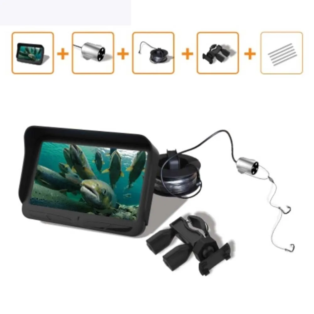 

Fish Finder 4.3 Inch LCD 2.0 MP Double Lens DVR Video Professional Night Vision Underwater Fishing Camera+Overwater Cameras