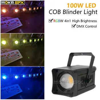 

COB Par Can 100W LED COB Par Stage Lighting Effect DMX Concert Light Cold/Warm/RGBW Wedding Light for Theatre Party Concert Dj