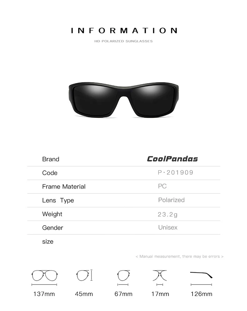 CoolPandas модные спортивные очки, солнцезащитные очки, поляризованные мужские ветрозащитные очки для вождения, зеркальные антибликовые очки с вогнуто-выпуклыми линзами de soleil