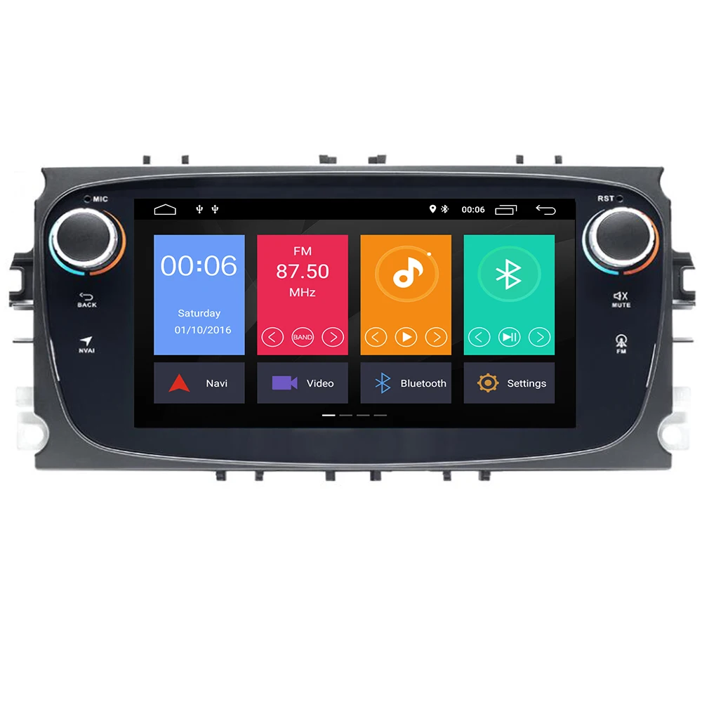 

AutoRadio android 9 2Din Car DVD Player For Ford Focus 2 S-Max C-Max Mondeo 4 Galaxy Kuga 2008-2010 GPS Navigation Tape Recorder