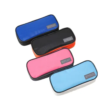 

Triple Zip Pencil Case Large Capacity Pen Bag Women Girl Portable School Pen Case Color Patchwork Waterproof Pencil Bag 4 Colors