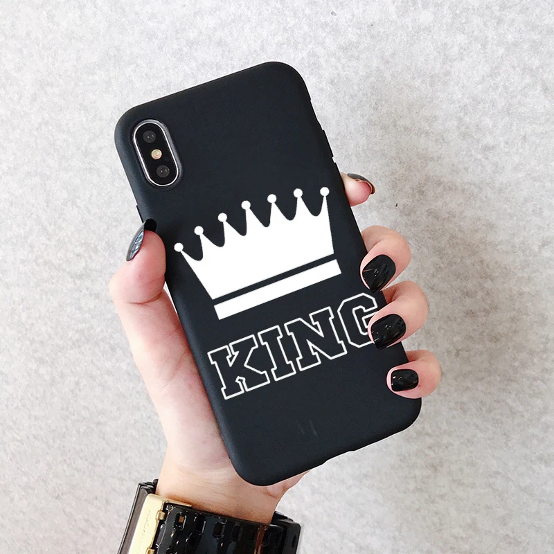 Чехол для телефона Crown King queen для XiaoMi RedMi Note 8 7 6 5 5A 4 4X K20 Pro матовый Силиконовый чехол s мягкая задняя крышка