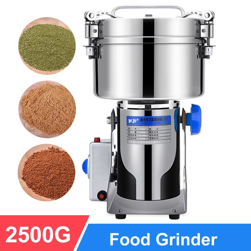 

YTK 2500g Electric Coffee Grinder Multifunction Pulverizer Machine Automatic Mill Herb Grinder For Grain SwingType 220V