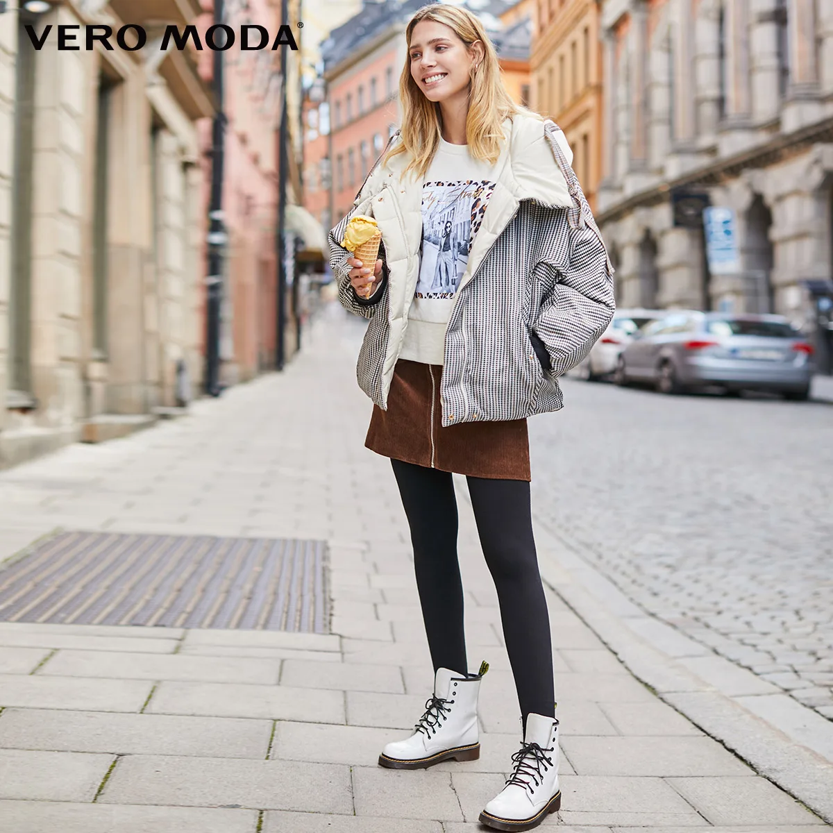 Женский Двухсторонний пуховик с капюшоном Vero Moda | 319423522|Пуховики|