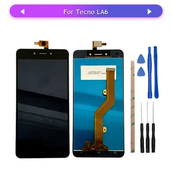 

5pcs Tested For Tecno LA6 LCD Display Touch Screen Tecno Pouvoir 1 LCD Glass Digitizer Complete Assembly Replacement