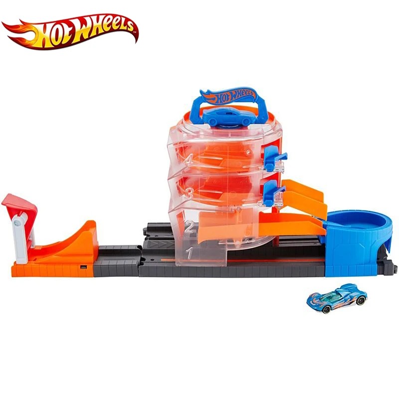 Hot Wheels машинка аксессуар для трека супер спин дилерская забавная часть длинного трека мини литья под давлением автомобиль GBF95 трек для детей игрушки подарок