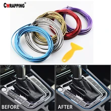5 м автомобиль Стайлинг украшения хромированная полоса отделка молдингов приборной панели двери края автомобильный протектор Авто для дома и улицы аксессуары