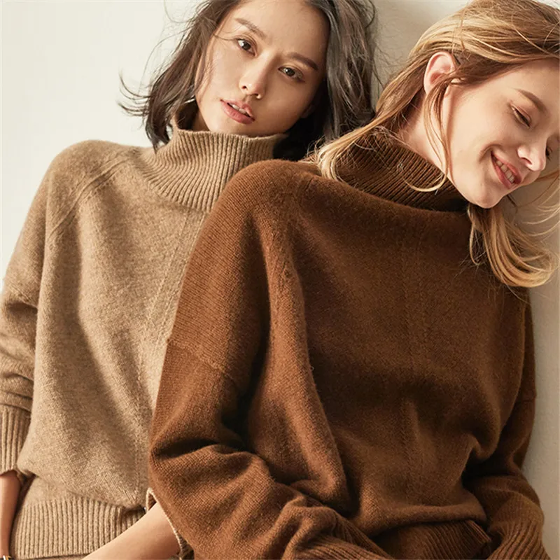 Womens Sweaters 2019 Winter Turtleneck Sweater Christmas Sweater Winter Sweater Women Loose Pullover Casual Dropshipping Womens Sweaters 2019 Winter Turtleneck Sweater Christmas Sweater Winter Sweater Women Loose Pullover Casual Dropshipping