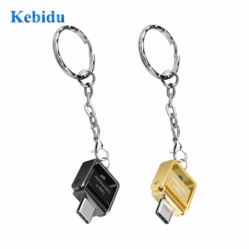 KEBIDU USB 3 1 Type C флэдер TF Micro SD кардридер с брелоком для Samsung Galaxy S9 адаптер чтения карт