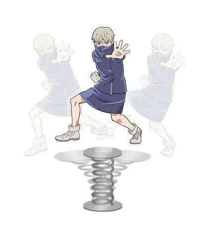 Anime Jujutsu Kaisen Bagde Gojo Satoru Funny Shake Standing Sign C