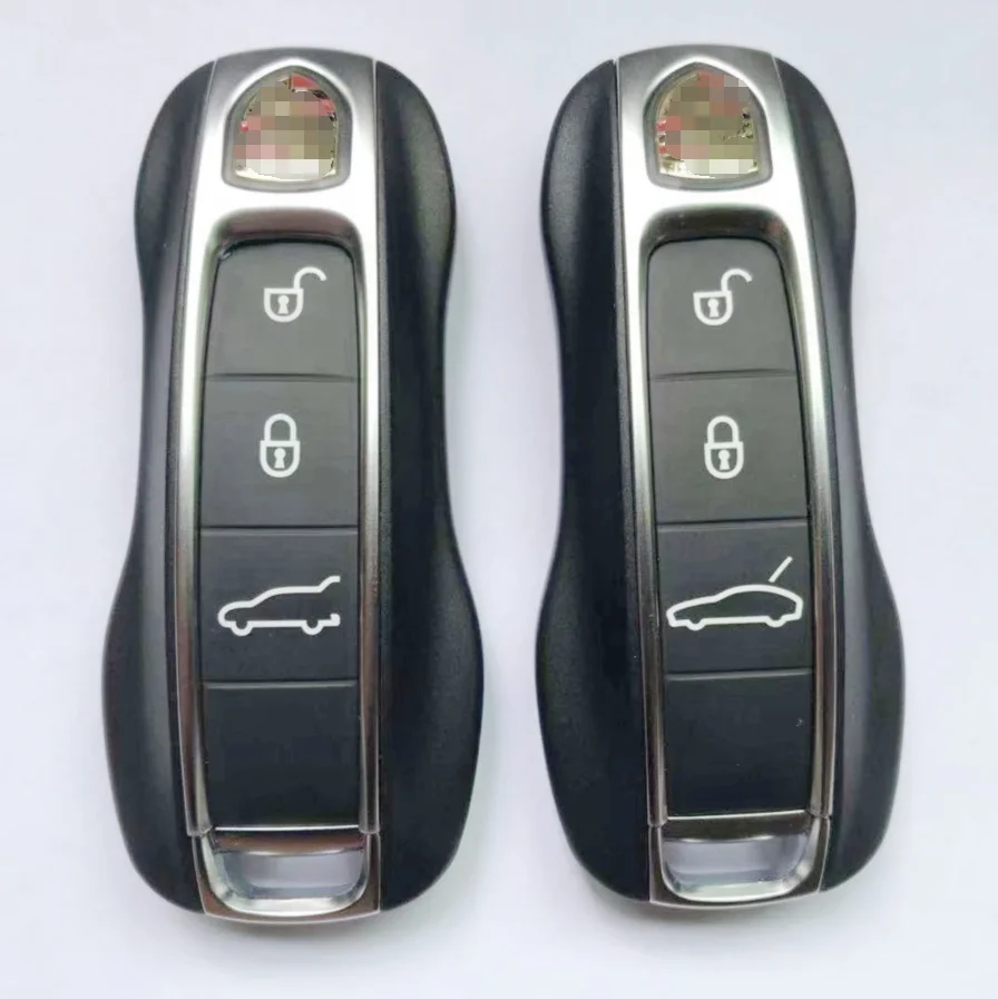 С логотипом, 3 кнопки, смарт-чехол для дистанционного ключа без ключа, чехол для нового Porsche Panamera macan cayenne, сменный смарт-ключ