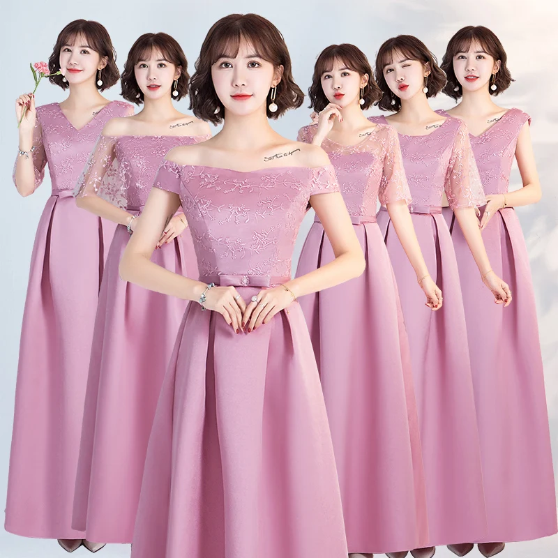 

Pink Burgundy Bridesmaid Dresses Elegant Vestido Largo Sirena Long Dress for Wedding Party for Woman Sexy Dress Formal Prom Host