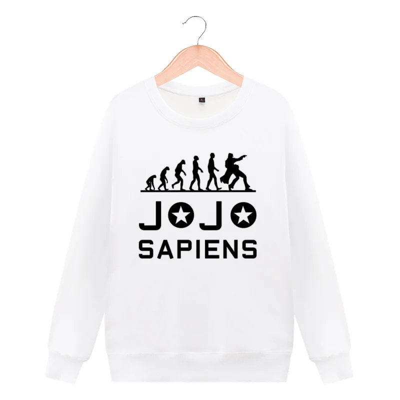 Унисекс с рисунком из аниме JoJo невероятное приключение с круглым вырезом толстовка Повседневное Толстовка StardustCrusaders куртка Футболки с круглым воротом и куртка - Цвет: 3
