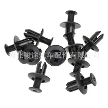 100 pcs/железо добывающей промышленности багажник автомобиля пряжка брызговик зажим-расширитель 6 мм Универсальный Пластик крепежа