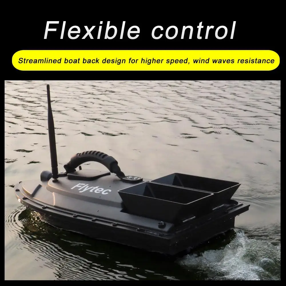 Flytec V500 Fishing Bait RC Boat 500m Remote Fish Finder Double Motor 2 - 24 hours RC Boat Outdoor Toy with Transmitter Flytec V500 Fishing Bait RC Boat 500m Remote Fish Finder Double Motor 2 - 24 hours RC Boat Outdoor Toy with Transmitter
