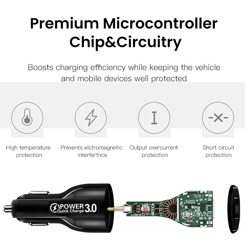 Автомобильное зарядное устройство Quick Charge 3,0 QC 3,0 Быстрая Зарядка адаптер USB зарядное устройство для iPhone 11 для Xiaomi huawei samsung Автомобильное зарядное устройство для телефона