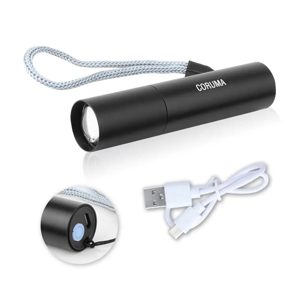CORUMA 3535 LED 300 Люмен USB Перезаряжаемый EDC Мини Телескопический фонарик|Фонарики и