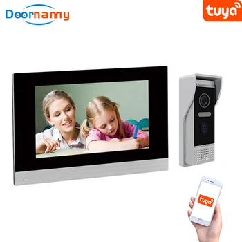 

Doornanny Full Touch Screen Video Intercom System WiFi IP PoE Doorbell Tuya Smart Doorphone DoorLock Home Security Apartment