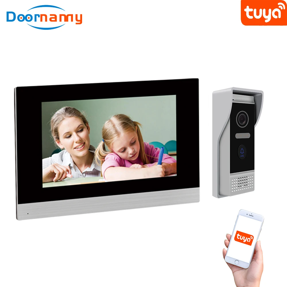 Doornanny полный сенсорный экран видеодомофон WiFi IP PoE дверной звонок Tuya умный Дверной