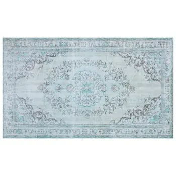 

Handmade Blue Vintage Overdyed Turkish Area Rug 168x286 Cm-5'6''X9'5''