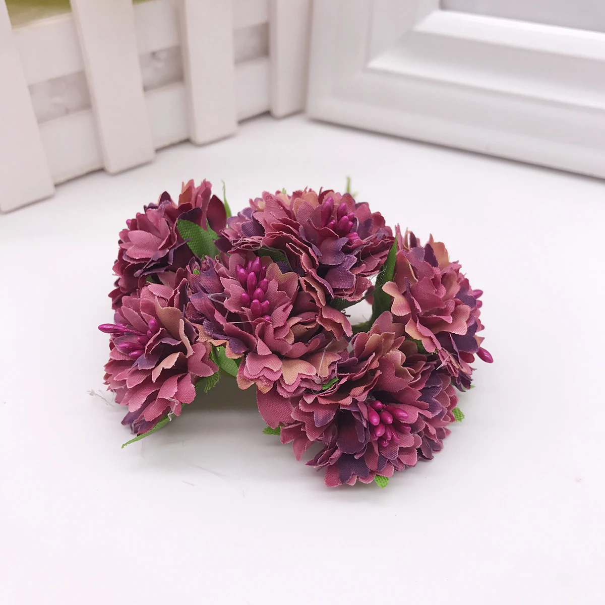 7 Marigold 6 шт./пучок 3,5 см мини Букет маргариток искусственный цветок для свадьбы украшения diy Настенная Декорация голова оленя аксессуары - Цвет: 7