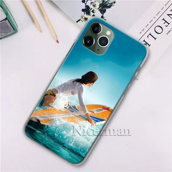 Летний Пляжный чехол для серфинга, телефона, чехол для Apple iPhone X XR XS 11 Pro Max 7 8 6 6s Plus 5 5S, Жесткий Чехол - Цвет: H10