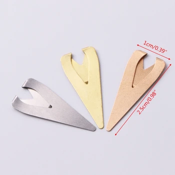 

10Pcs Mini Metal Bookmark Paper Clips Page Holder For Book Stationery School New XXUC