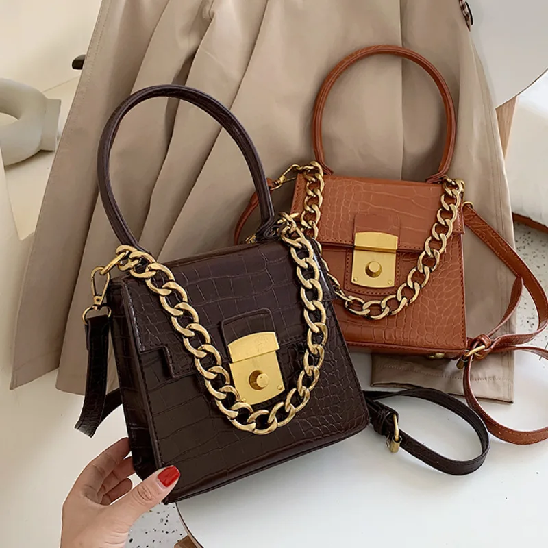 

Stone pattern small bag female 2019 new wave Korean version of the wild texture Messenger bag fashion portable small square bag