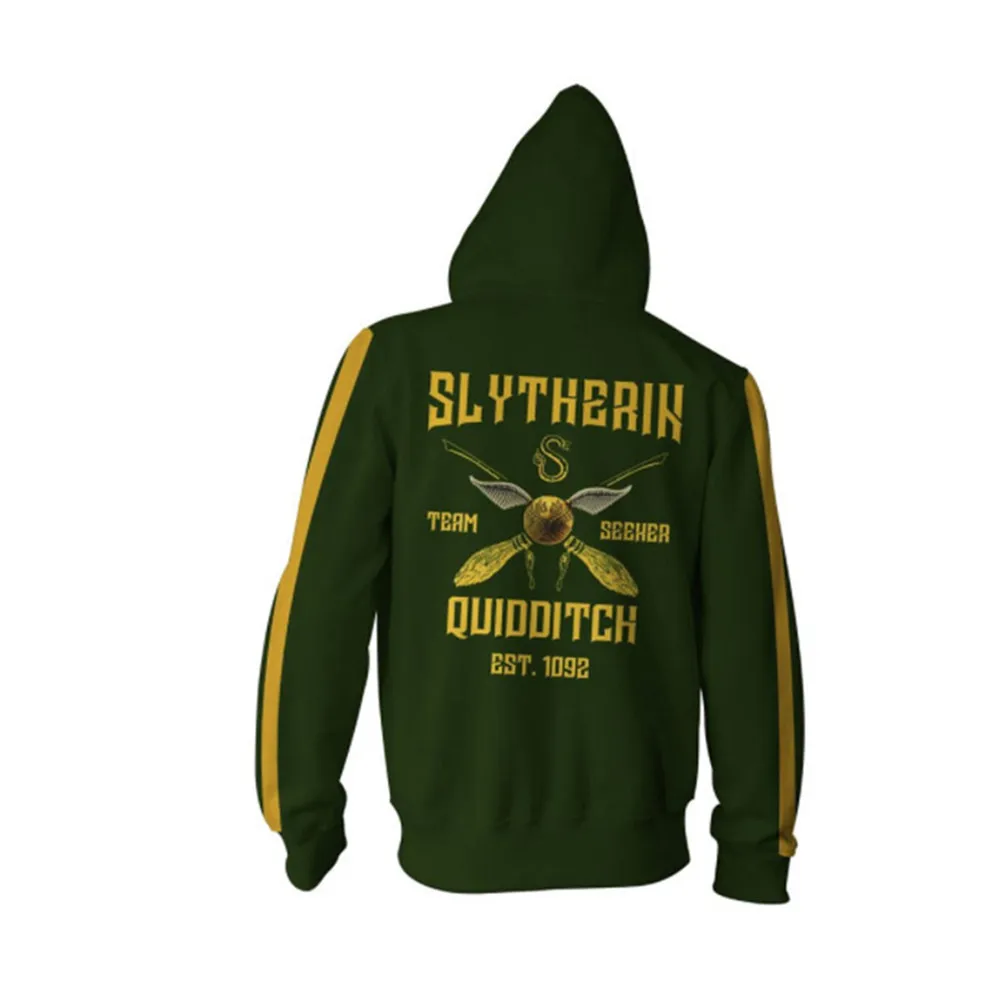 Wizardry Гриффиндор Слизерин Ravenclaw косплей костюм мужской женский худи, свитшоты, пуловеры трекусы Повседневная куртка на молнии