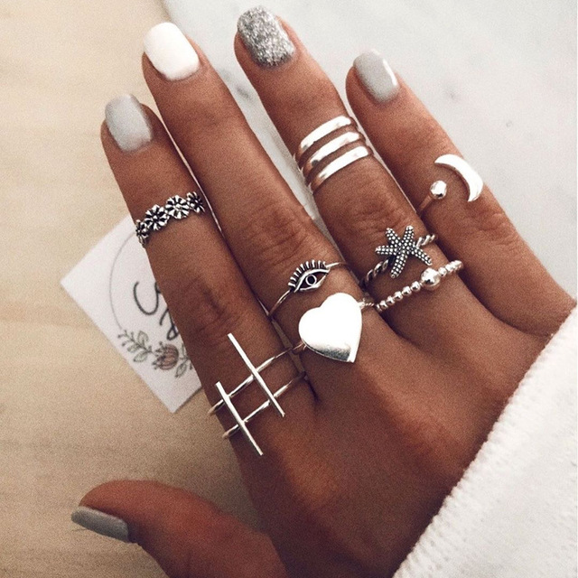 steel ring halloween Jewelry for women Snake ring jewelry slytherin Punk Ring on phalanx anel masculino rings set