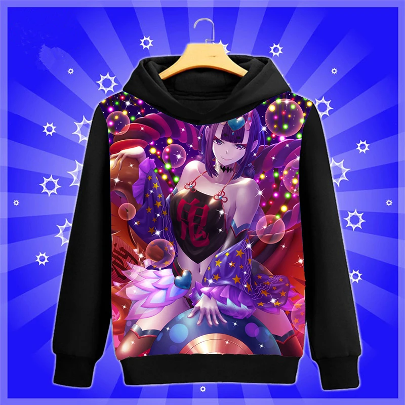 Крутая аниме-Толстовка Fate/Grand Order Shuten-douji Косплей Толстовка с капюшоном Мода Весна Осень Мужчины Женщины пуловер пальто