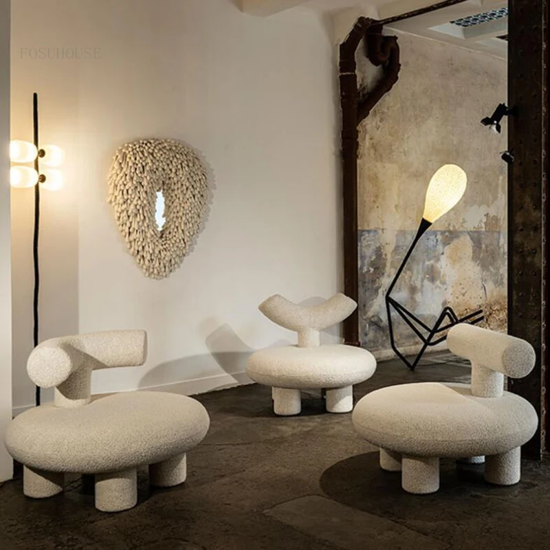 Living Room Home Furniture Single Sofas Modern Simple Hotel Tatami Bedroom Leisure Chair Clothing Store Balcony Backrest Chairs