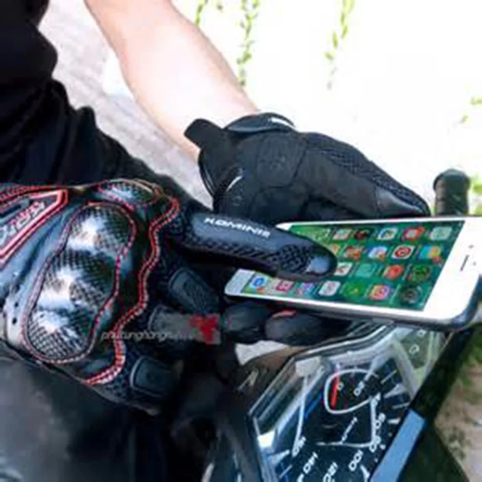 Сенсорный экран Жесткий корпус полный палец углеродное волокно ворс дышащий мото rcycle гоночные перчатки езда Нескользящие защитные перчатки мото
