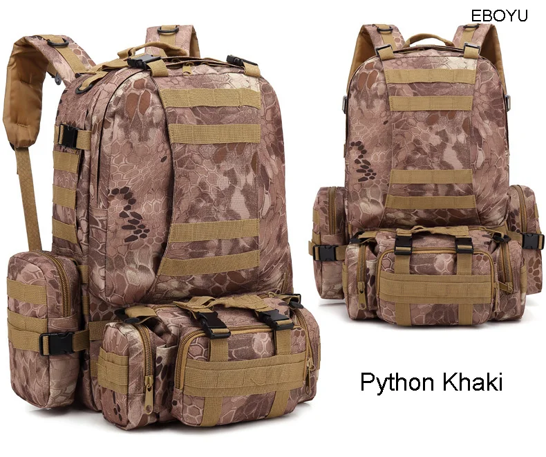 EBOYU Открытый Встроенный военный тактический рюкзак армейские рюкзаки 3 дня штурмовой пакет Система переноски военного снаряжения Рюкзак Сумка для кемпинга сумка