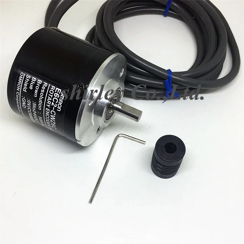 Поворотный энкодер E6C2-CWZ6C E6C2 CWZ6C 20PR/60 P/R 1200 P/R 1500/1800/2048/2500/3000 P/R 3600/5000 P/R 2M импульсов 5 24VDC