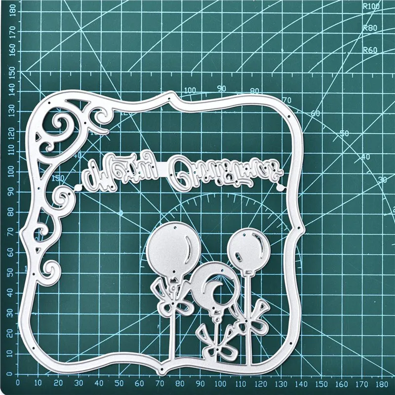 YaMinSanNiO Merry Christmas Metal Cutting Dies Lace Frame Dies for Card Making Scrapbooking Embossing Die Cuts Stencils Crafts - Цвет: dies