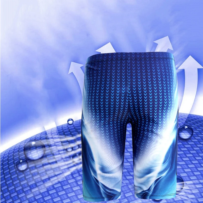 

Men Swim Trunks Waterproof Quick Dry Bathing Suit Male Diving Swimsuit Boxer Briefs Surf Board Beach Shorts Wear Water Sports