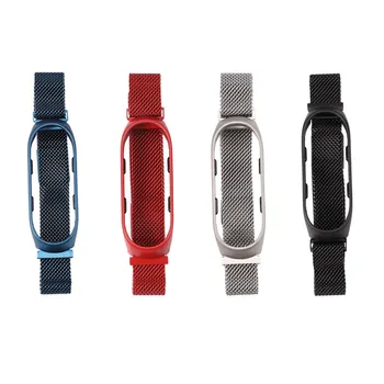 

Smart Watch Strap Metal Stainless Steel Strap for Xiaomi Mi Band 4 Wrist Strap for Xiaomi Miband 3 4 Bracelet for Mi Band 4 (S C