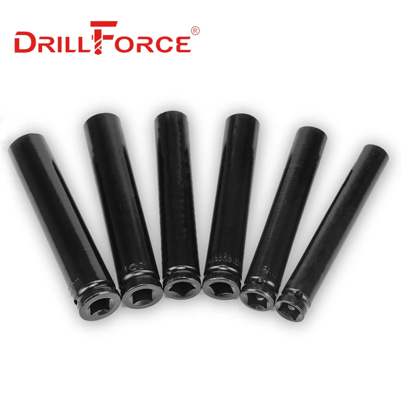 Набор торцевых ключей Drillforce 14-32 мм переходник с приводом 1/2 дюйма редуктор